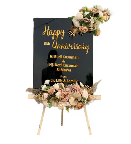 Papan Bunga Akrilik Antap