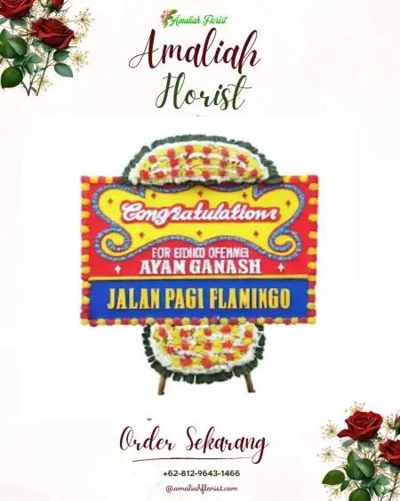Sewa Papan Bunga Antap